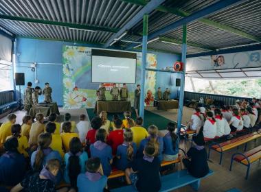 Центр «ВОИН» побывал в гостях на летней смене лагеря «Мир детства»