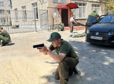 Калмыцкие курсанты Центра «ВОИН» сдали контрольные нормативы