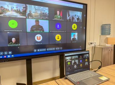 К Дню воссоединения Донбасса и Новороссии с Россией Центр «ВОИН» провел пять телемостов с курсантами